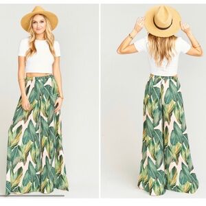 Show Me Your Mumu Beachy Palm Print Pants - Sz Small